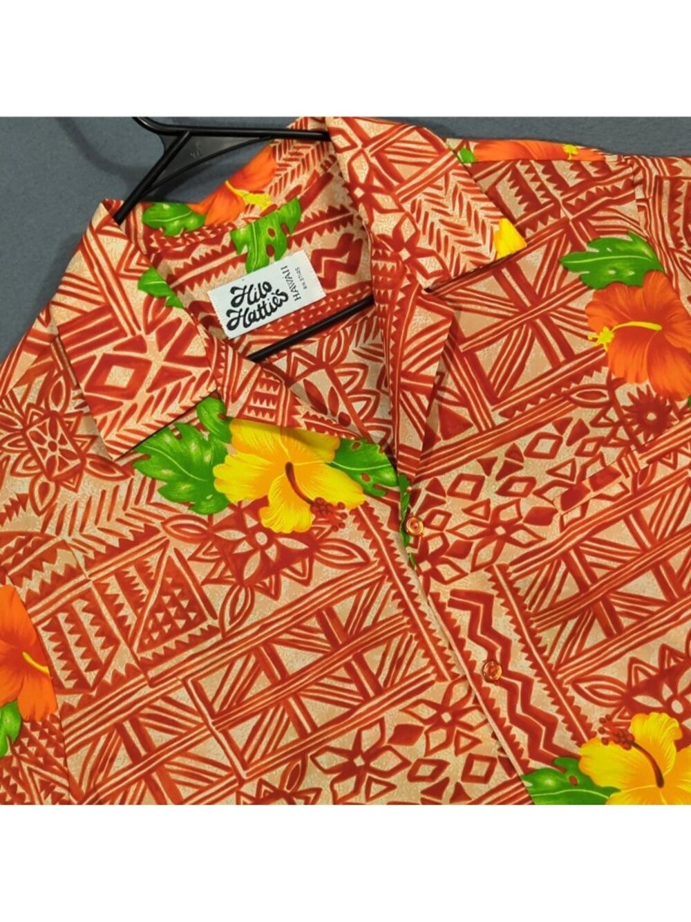 Hilo Hatties VTG Shirt Men's M (estimated) Colorful Hawaiian Floral